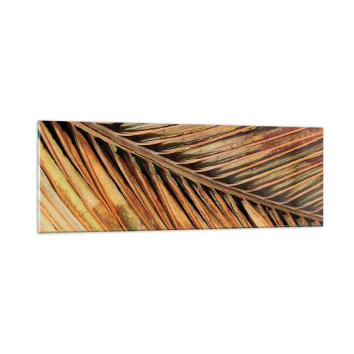 Glastavla - Bild på glas - Kokosguld - 90x30 cm