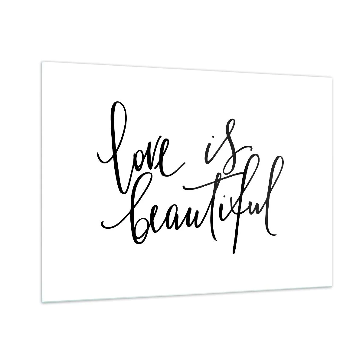 Glastavla - Bild på glas - Läs och upprepa - 100x70 cm