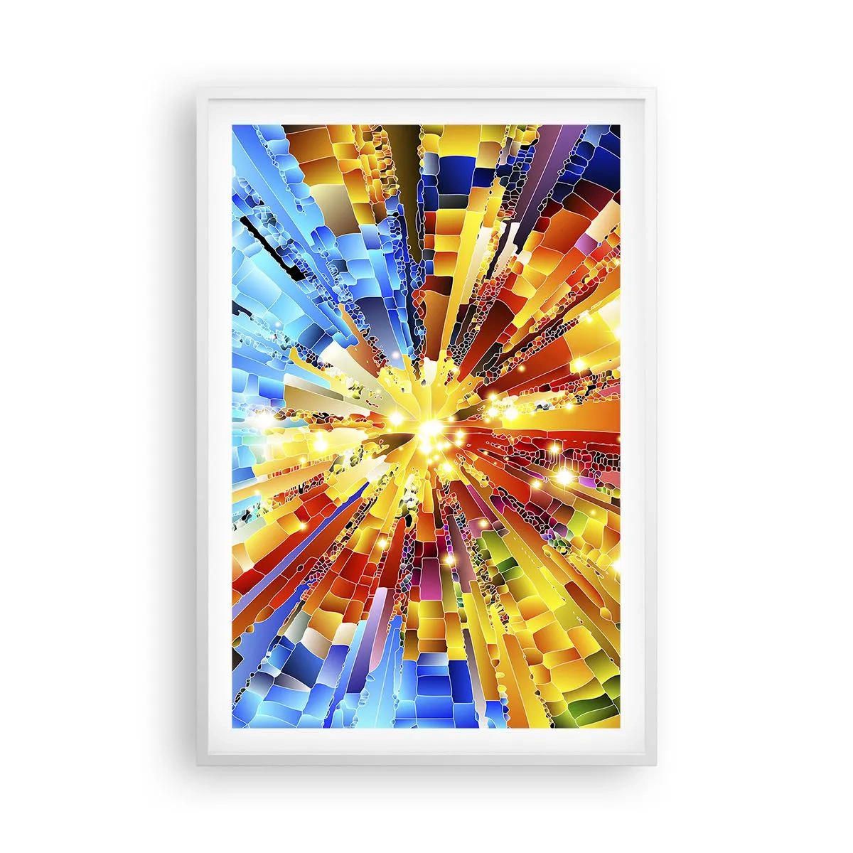 Affisch i vit ram - In medias res - 61x91 cm