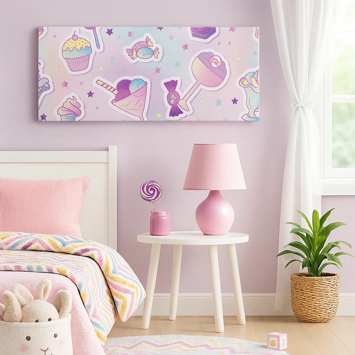 Canvastavla - Bild på duk - Skulle vilja ha födelsedag varje dag - 30x30 cm