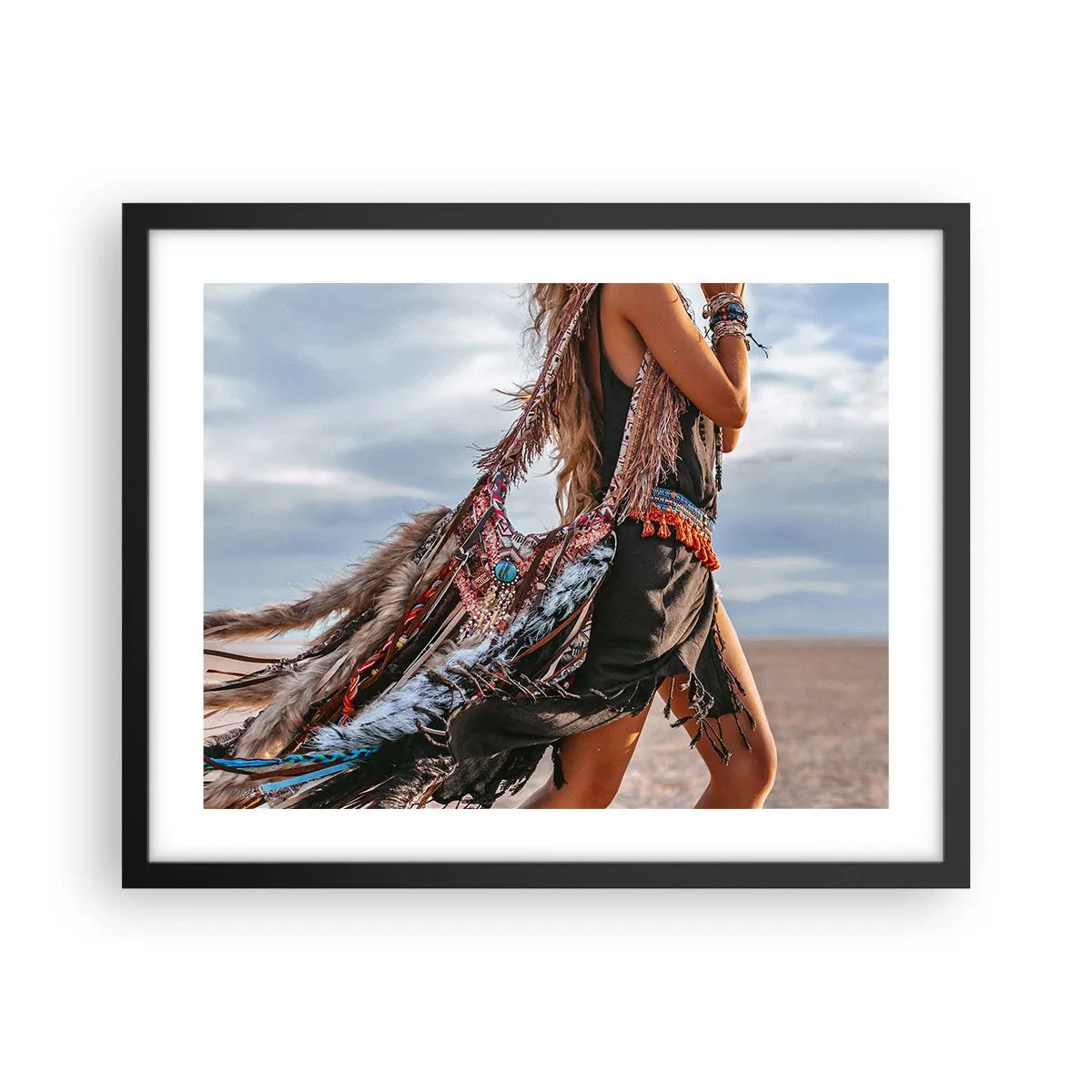 Affisch i svart ram - Shamanens flicka - 50x40 cm