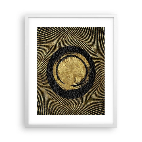 Affisch i vit ram - Glamourös komposition - 40x50 cm