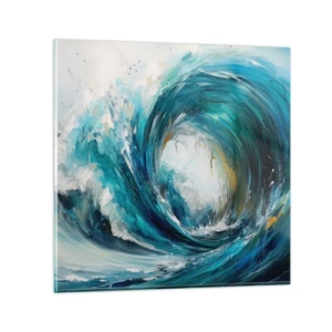 Glastavla - Bild på glas - Havsportal - 60x60 cm