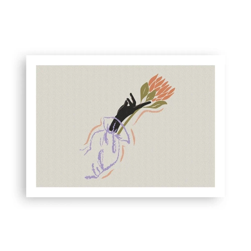 Affisch - En systerlig beröring - 70x50 cm