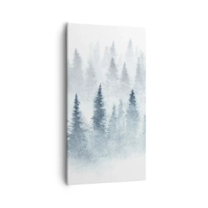 Canvastavla - Bild på duk - Insvepta i dimma - 55x100 cm