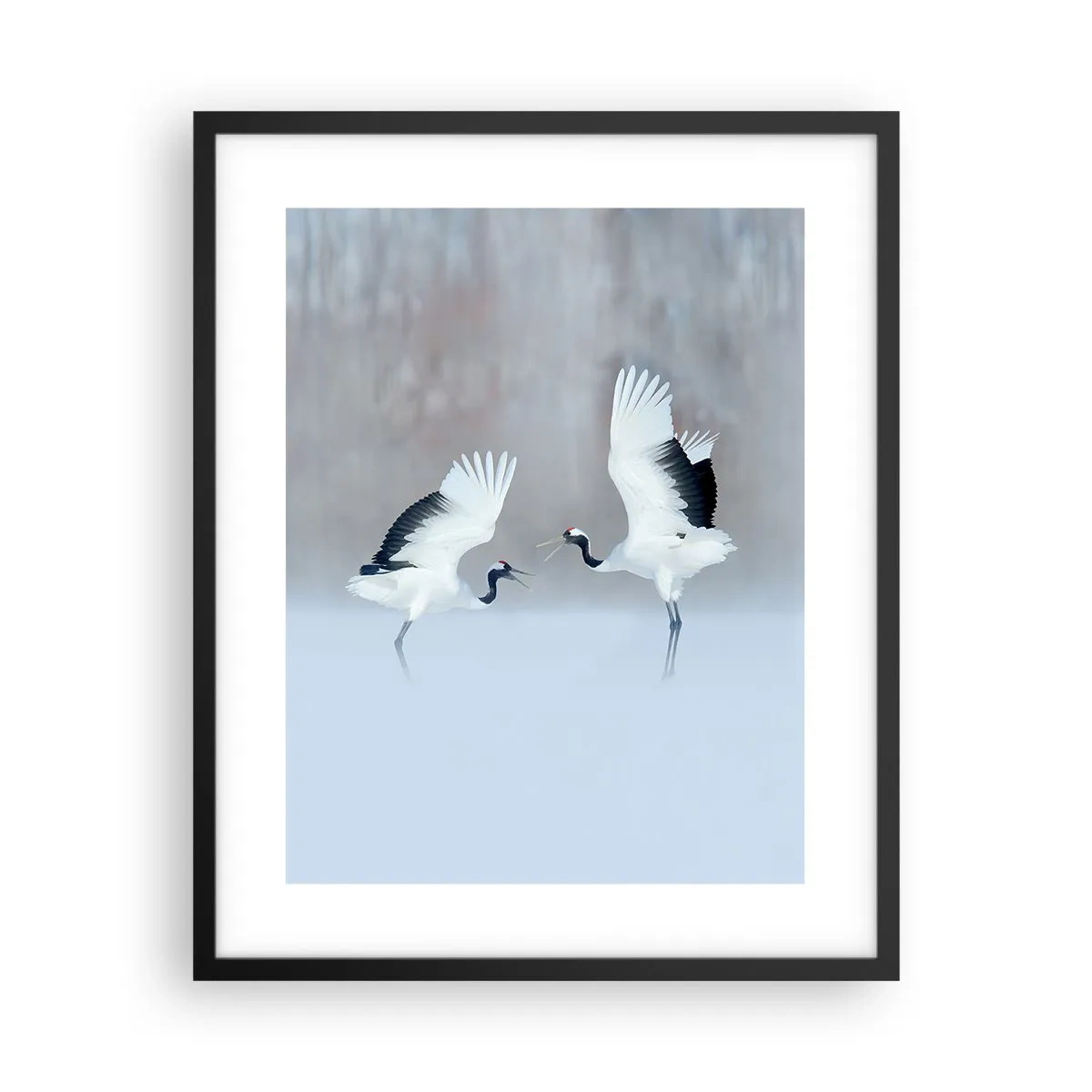 Affisch i svart ram - Dansen i dimman - 40x50 cm