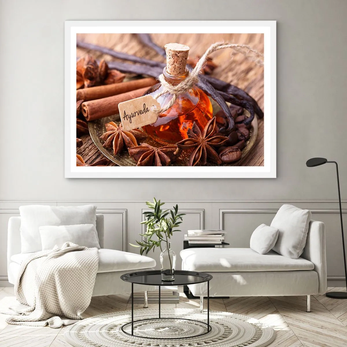 Affisch i vit ram - Mot kroppens och själens enighet - 100x70 cm