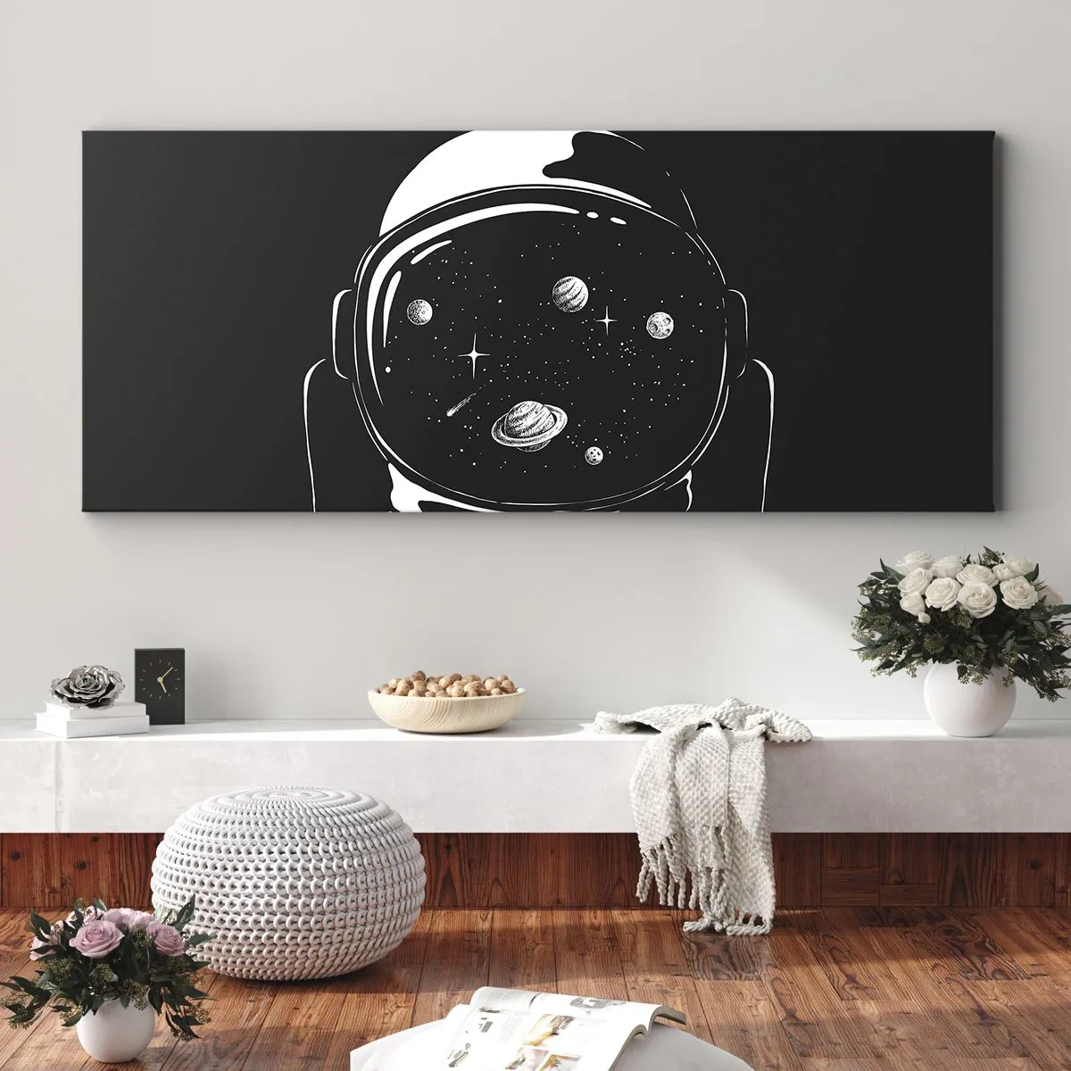 Canvastavla - Bild på duk - Fin utsikt - 160x50 cm