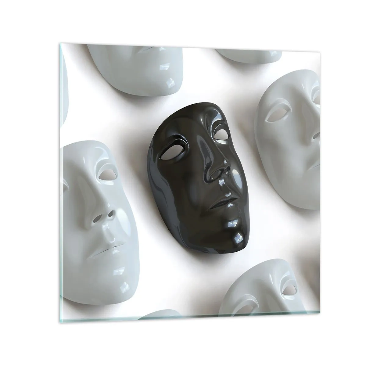 Glastavla - Bild på glas - Hur kan man urskilja sig? - 40x40 cm