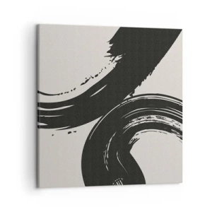Canvastavla - Bild på duk - Svepande och cirkulärt - 50x50 cm