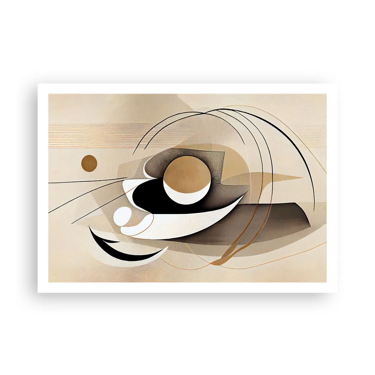 Affisch - Komposition: essensen av saker och ting - 100x70 cm