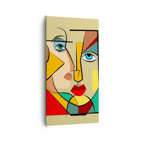 Canvastavla - Bild på duk - Ett matchande par - 65x120 cm