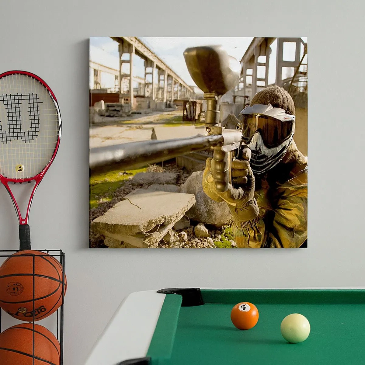 Canvastavla - Bild på duk - Du kan också bli hjälte - 30x30 cm