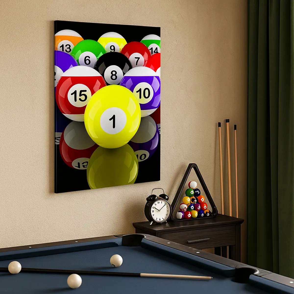 Canvastavla - Bild på duk - Olika spelfärger - 50x70 cm