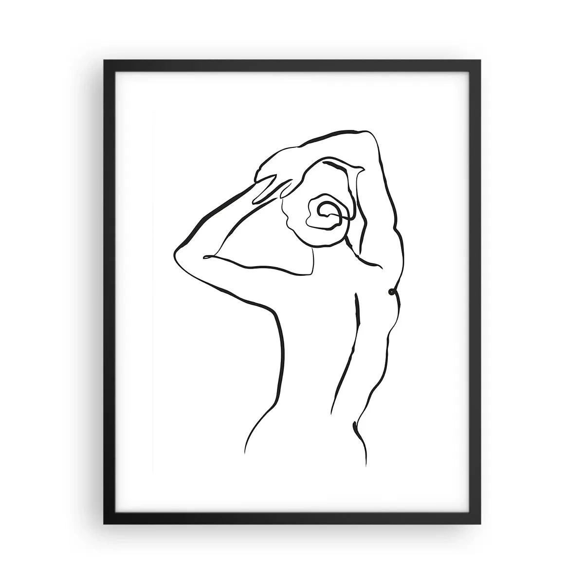 Affisch i svart ram - Akten på morgonen - 40x50 cm