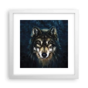 Affisch i vit ram - Alfa? Och omega - 30x30 cm