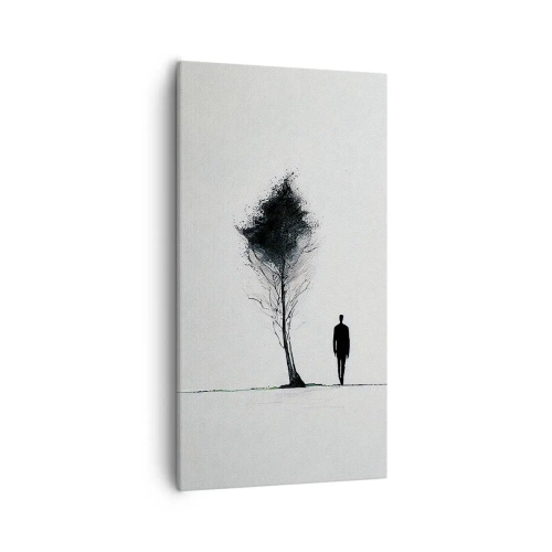 Canvastavla - Bild på duk - Vi vandrar alla - 55x100 cm