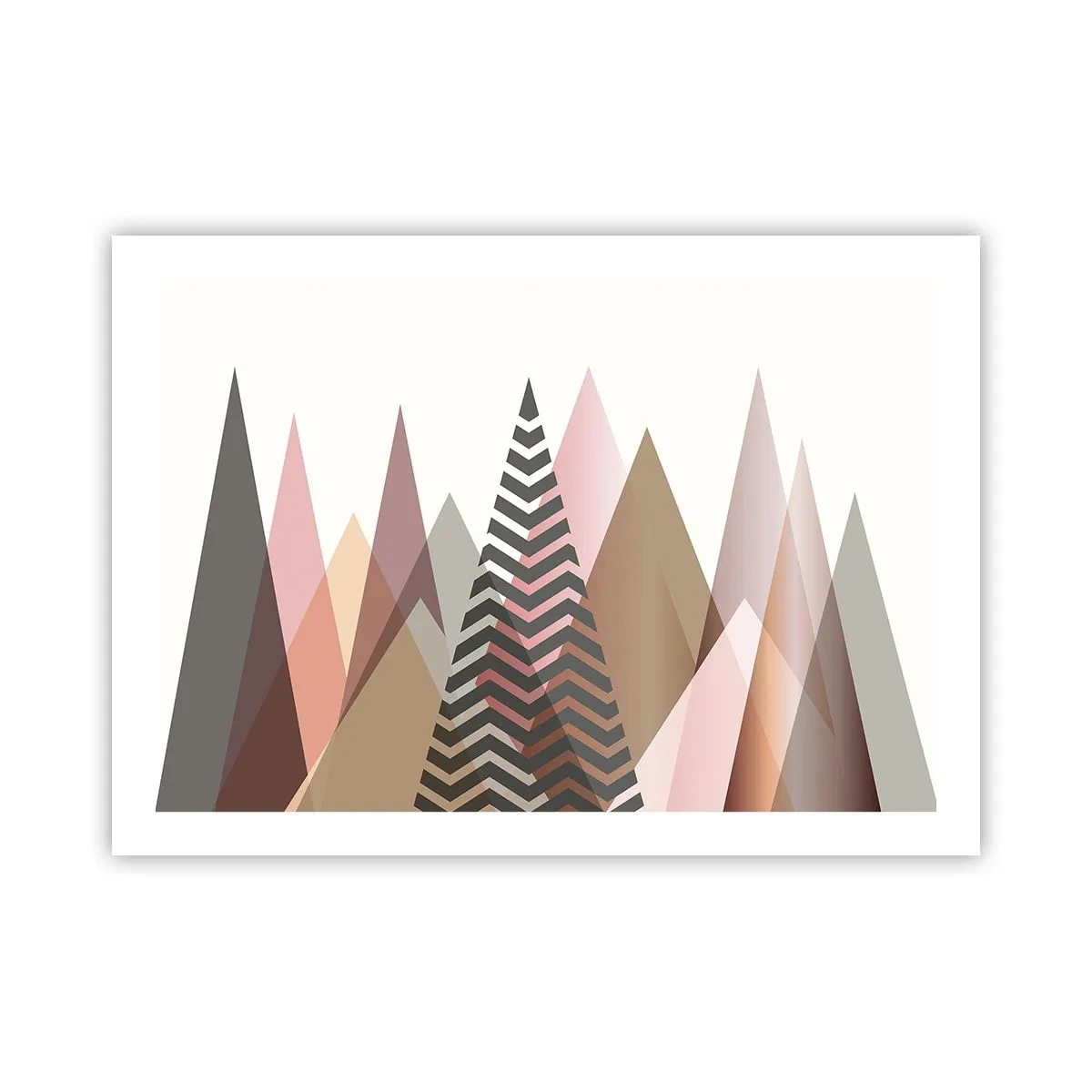 Affisch - Utsikt över pyramider - 70x50 cm