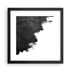 Affisch i svart ram - Element: jord - 30x30 cm