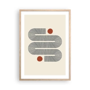 Affisch i ram av ljusek - från början till slutet - 50x70 cm