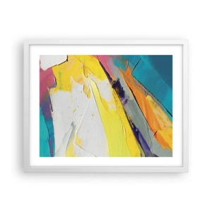 Affisch i vit ram - Världens anatomi - 50x40 cm