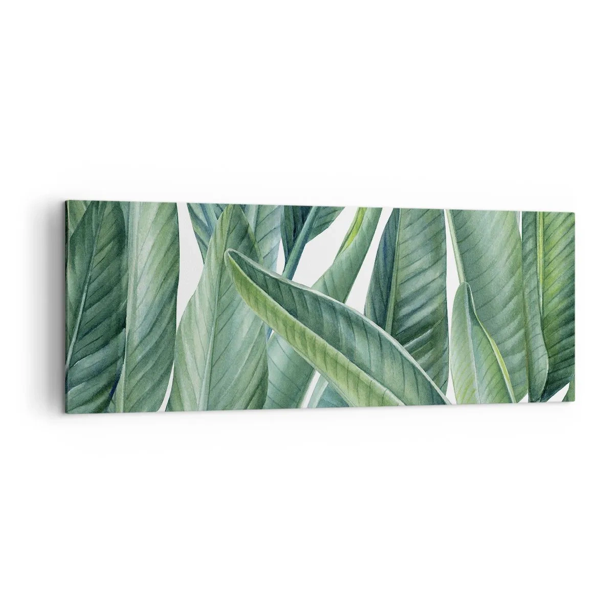 Canvastavla - Bild på duk - Grönskan i sig själv - 140x50 cm