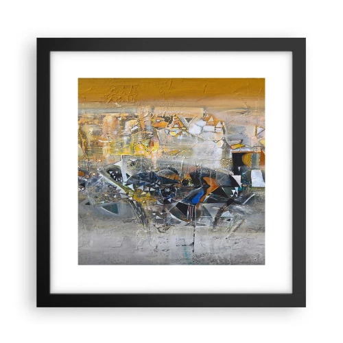 Affisch i svart ram - Allt blir bra - 30x30 cm