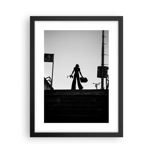 Affisch i svart ram - Stadsvandring - 30x40 cm
