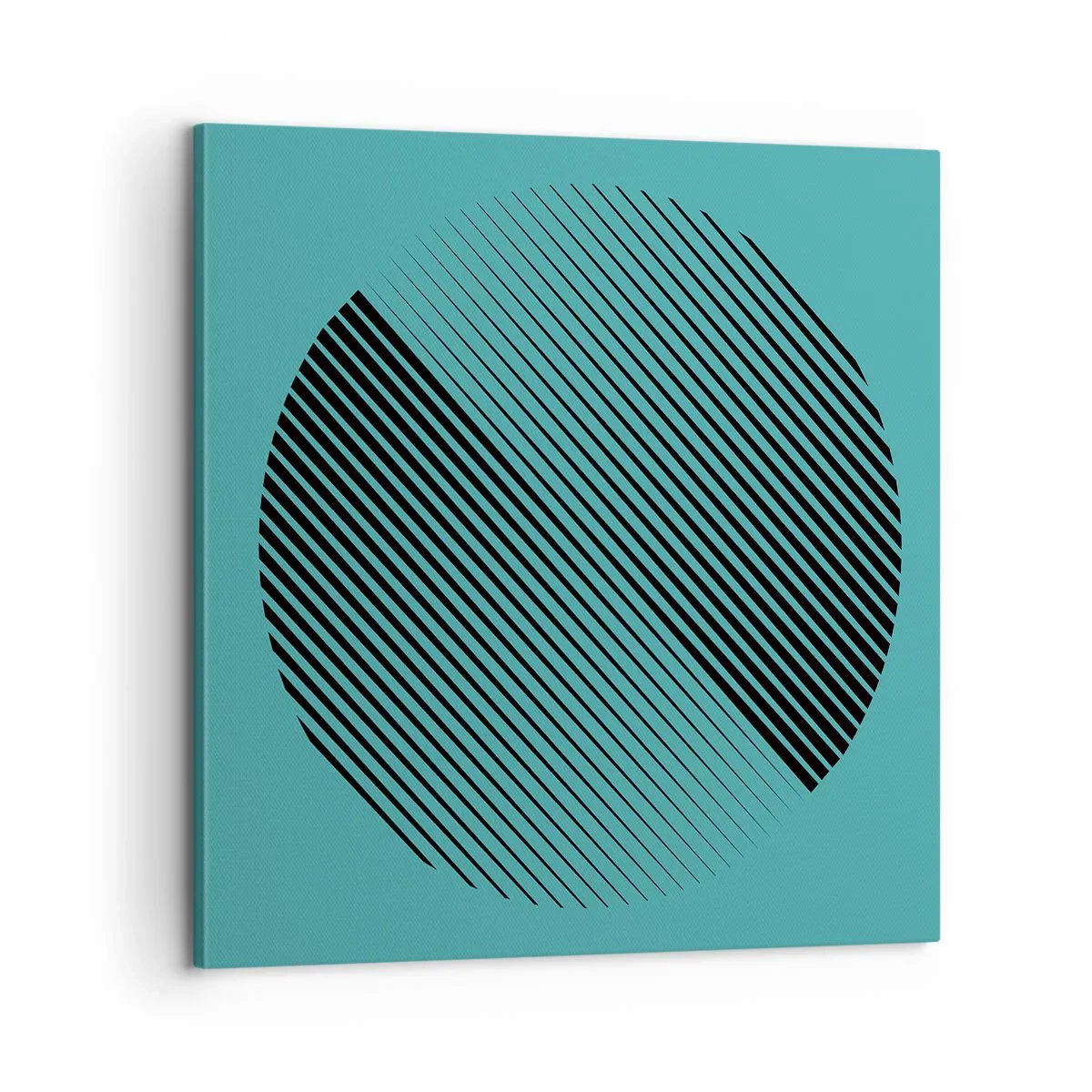 Canvastavla - Bild på duk - Cirkeln - en geometrisk variation - 60x60 cm