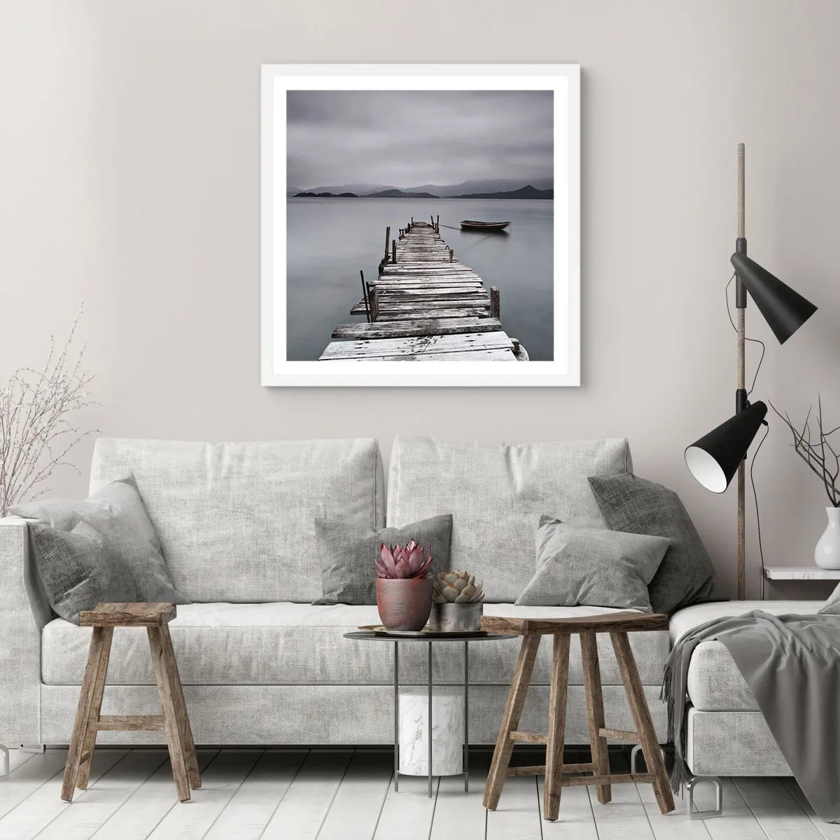 Affisch i vit ram - Imorgon kan du ge dig iväg - 40x40 cm