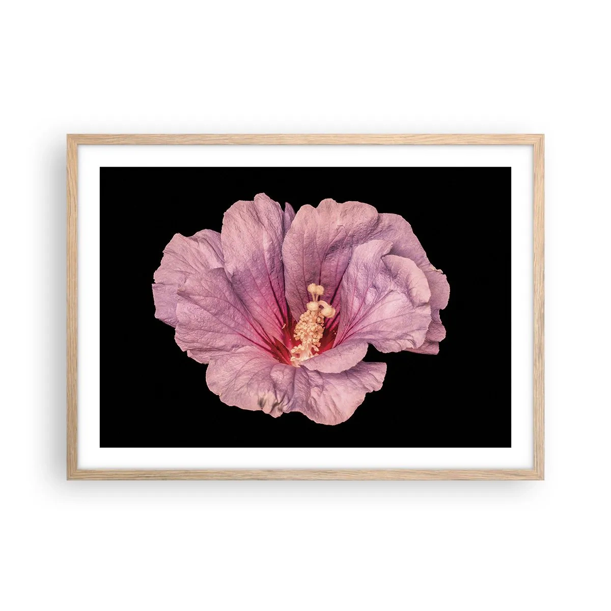 Affisch i ram av ljusek - Rakt till hjärtat - 70x50 cm