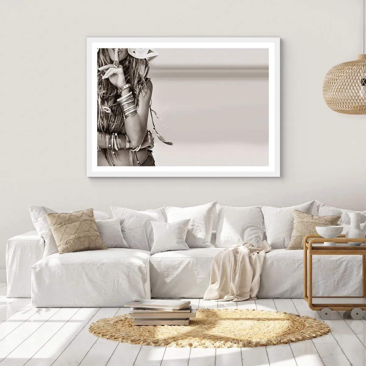 Affisch i vit ram - Som flickorna brukar - 70x50 cm