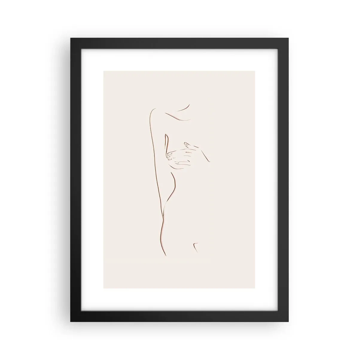 Affisch i svart ram - Begärans form - 30x40 cm