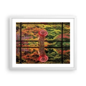 Affisch i vit ram - I naturens tempel - 50x40 cm