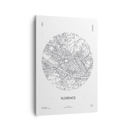 Canvastavla - Bild på duk - Florens anatomi - 70x100 cm