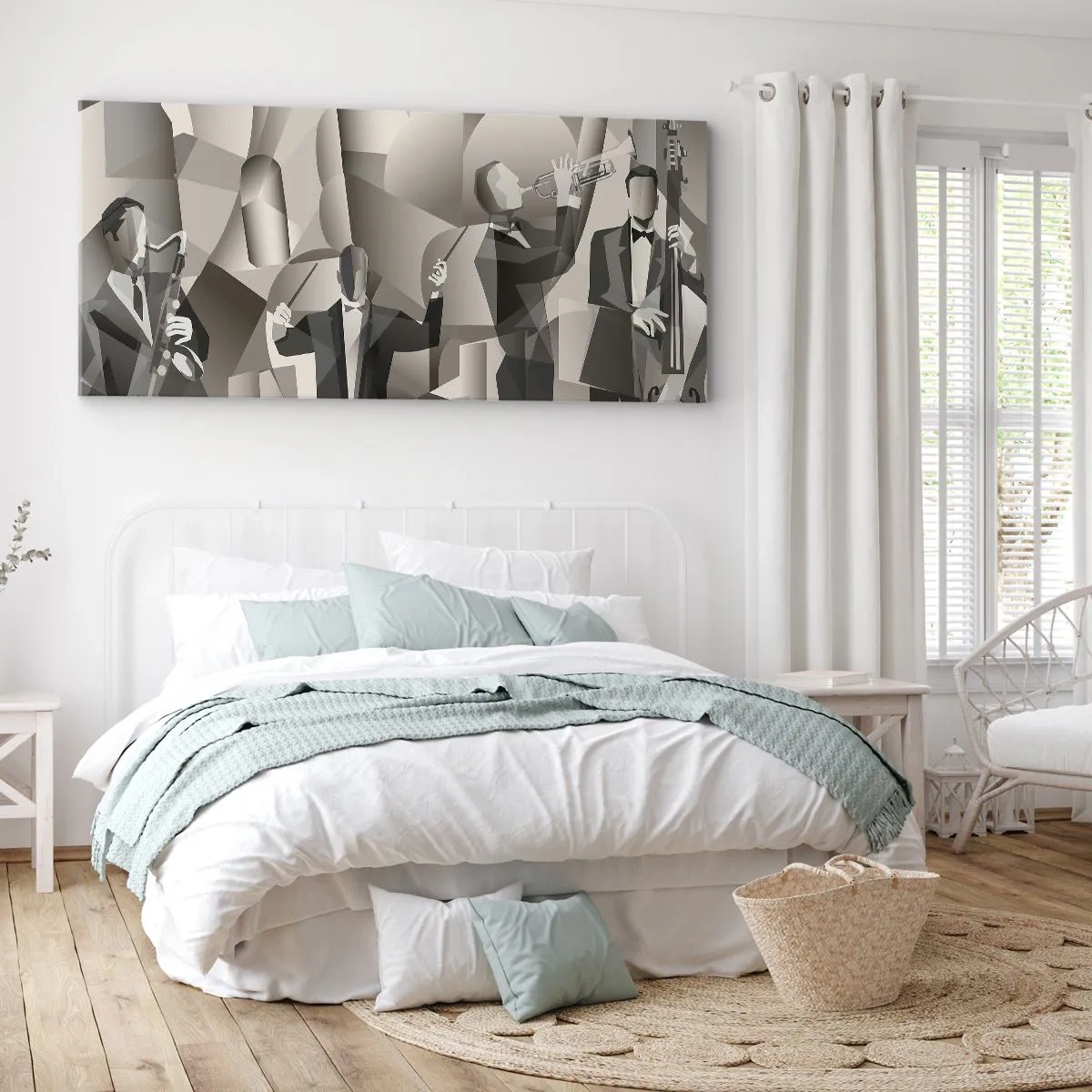 Canvastavla - Bild på duk - I ljudrummet - 140x50 cm