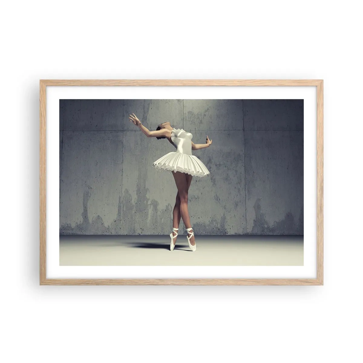 Affisch i ram av ljusek - Lätt som en fågel - 70x50 cm