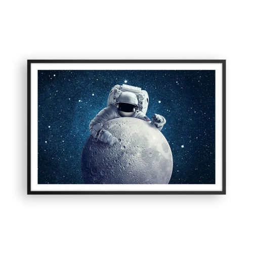 Affisch i svart ram - Skojare i rymden - 91x61 cm