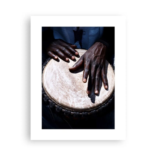 Affisch - Lev efter din rytm - 30x40 cm