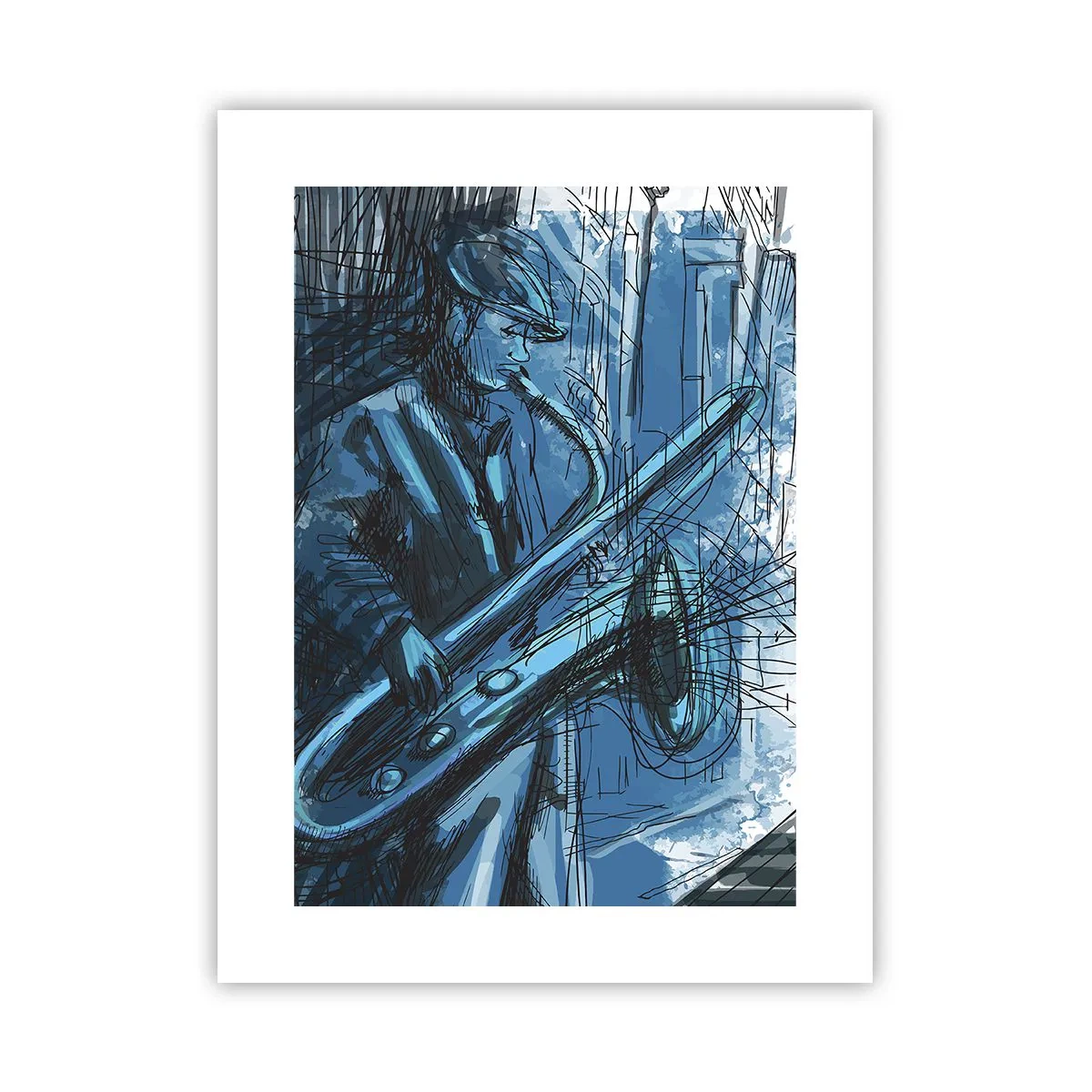 Affisch - Stadsrapsodi - 30x40 cm