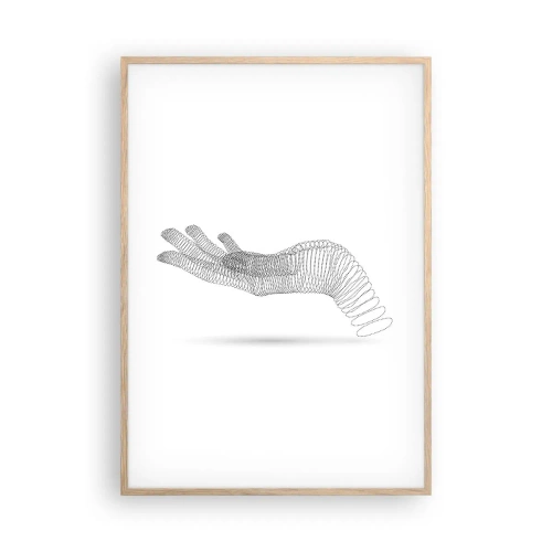 Affisch i ram av ljusek - En spänstig hand - 70x100 cm