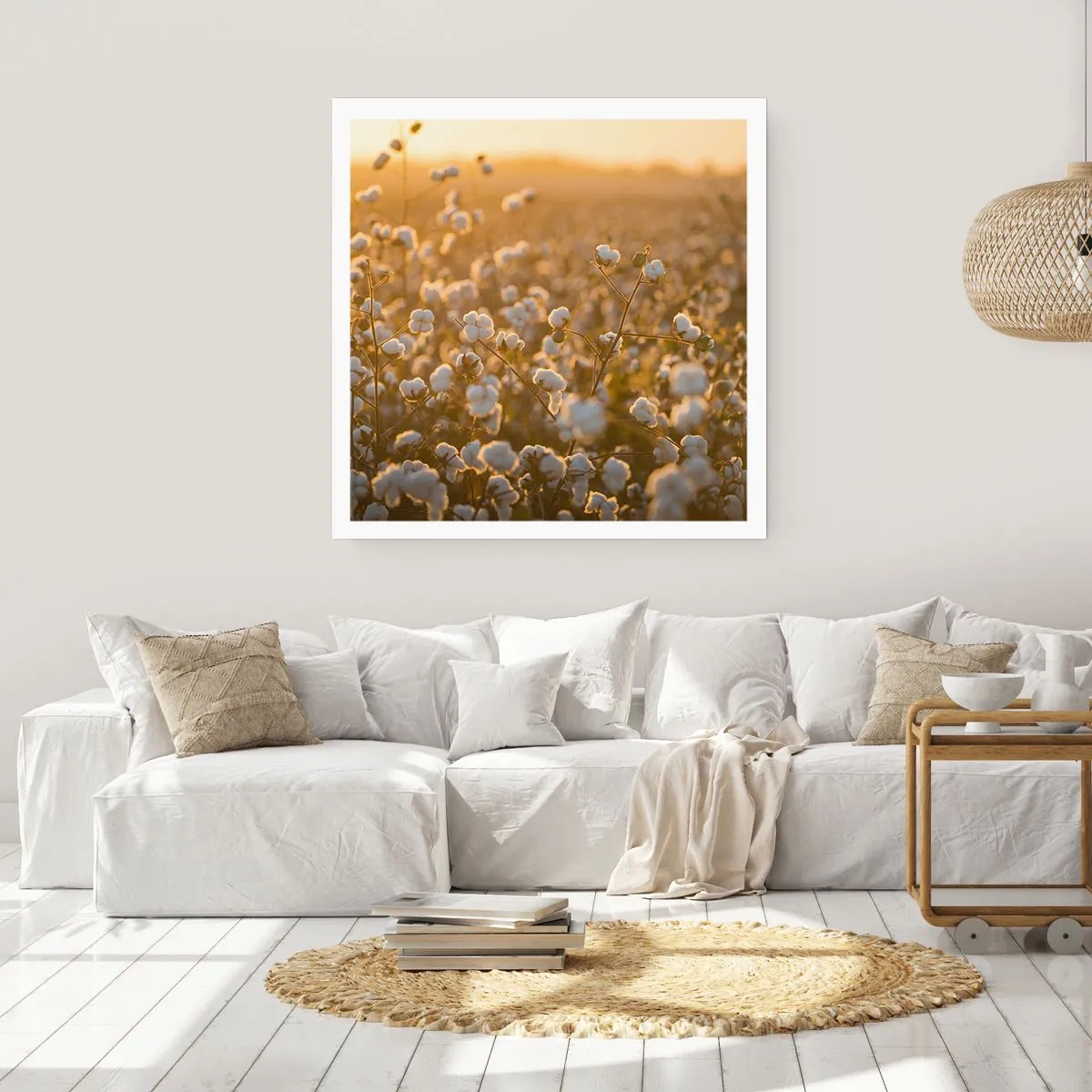 Affisch - Fluffigt fält - 60x60 cm