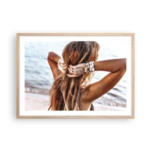 Affisch i ram av ljusek - Vattnets och solens syster - 70x50 cm