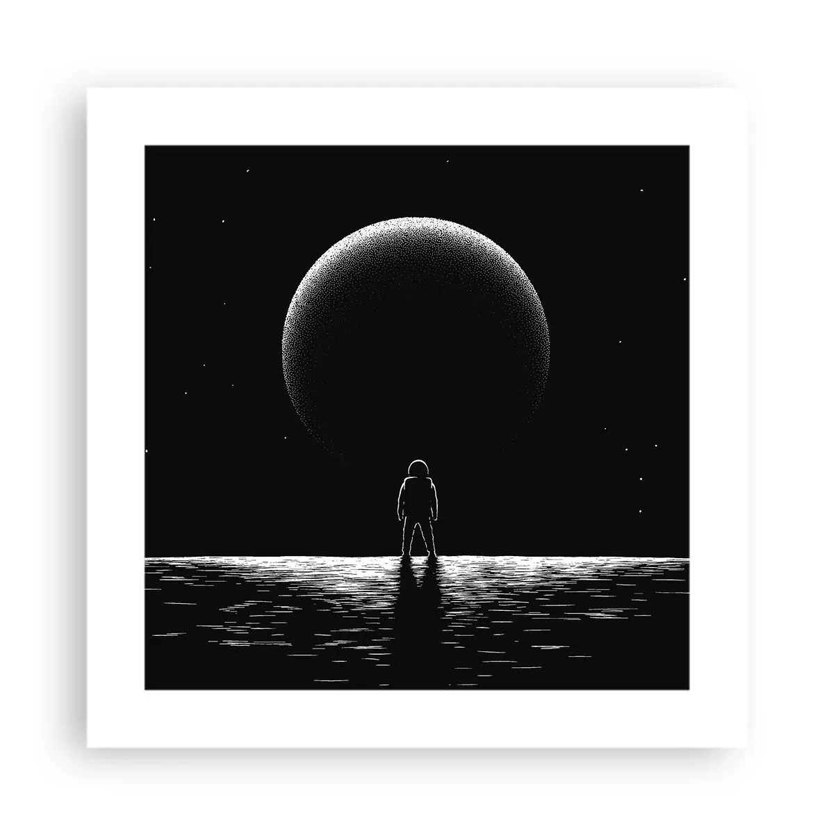 Affisch - Ansikte mot ansikte - 40x40 cm