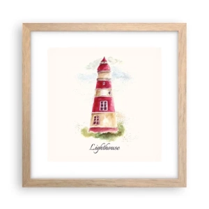 Affisch i ram av ljusek - Det är alltid något väder - 30x30 cm