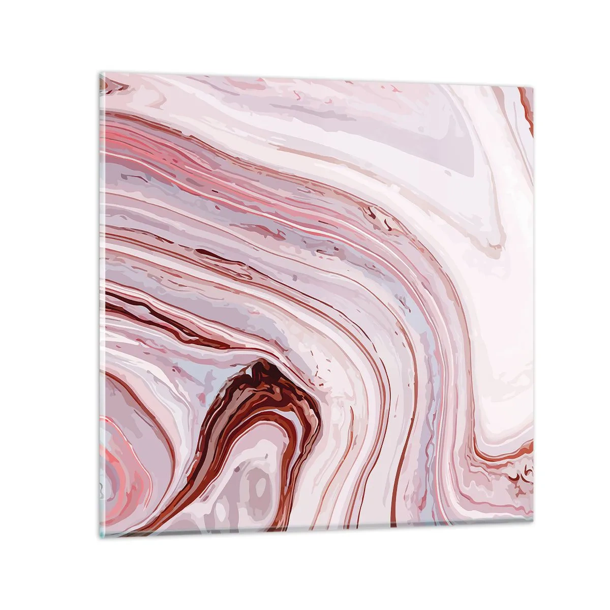 Glastavla - Bild på glas - Rakt fram, sedan neråt åt höger - 70x70 cm