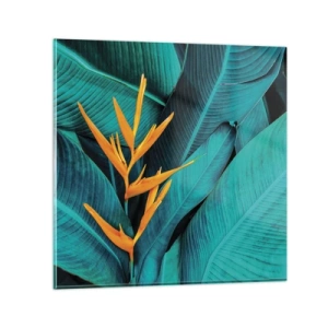 Glastavla - Bild på glas - Edens blomma - 30x30 cm