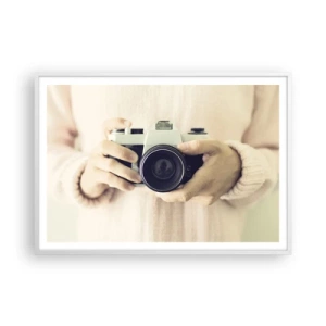 Affisch i vit ram - För att veta mer... - 100x70 cm