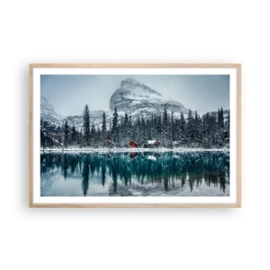 Affisch i ram av ljusek - Kanadensisk tillflyktsort - 91x61 cm