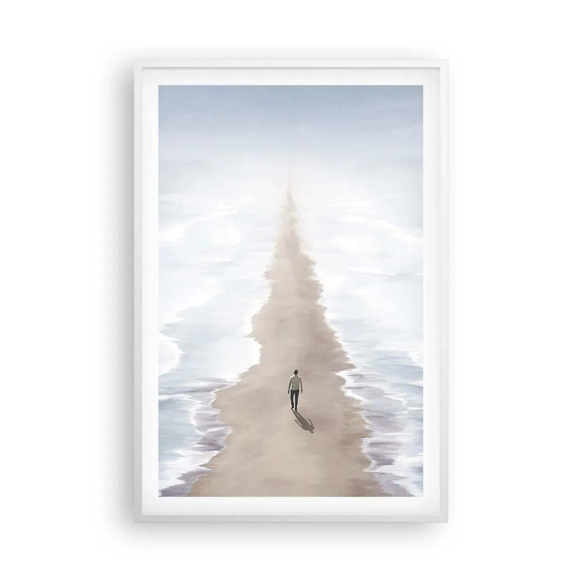 Affisch i vit ram - Ljus framtid - 61x91 cm